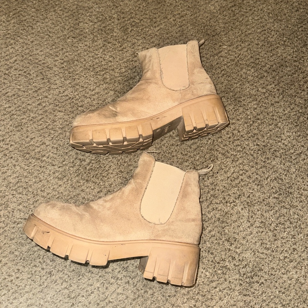 Stylish Beige Ankle Booties